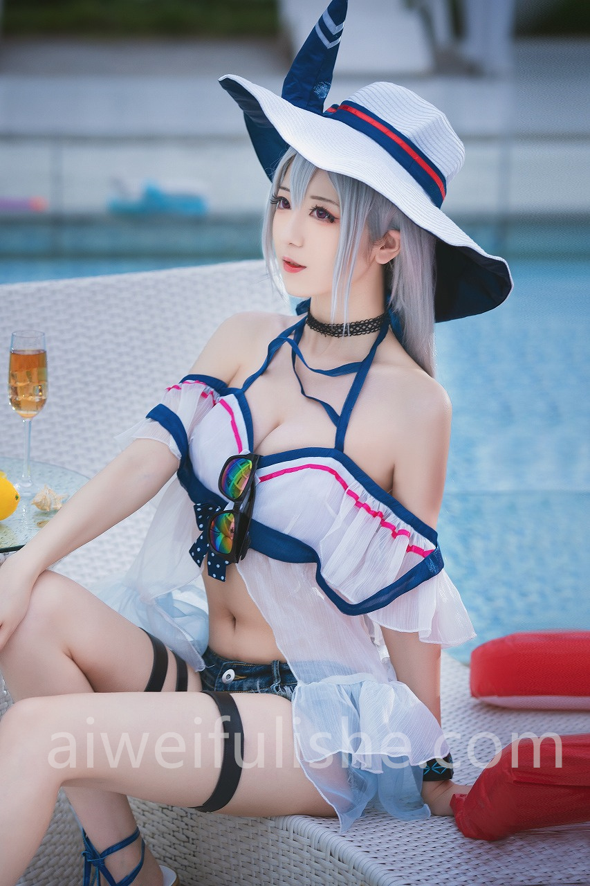 弥音音-斯卡蒂泳装[24p316M] cosplay美女-第6张