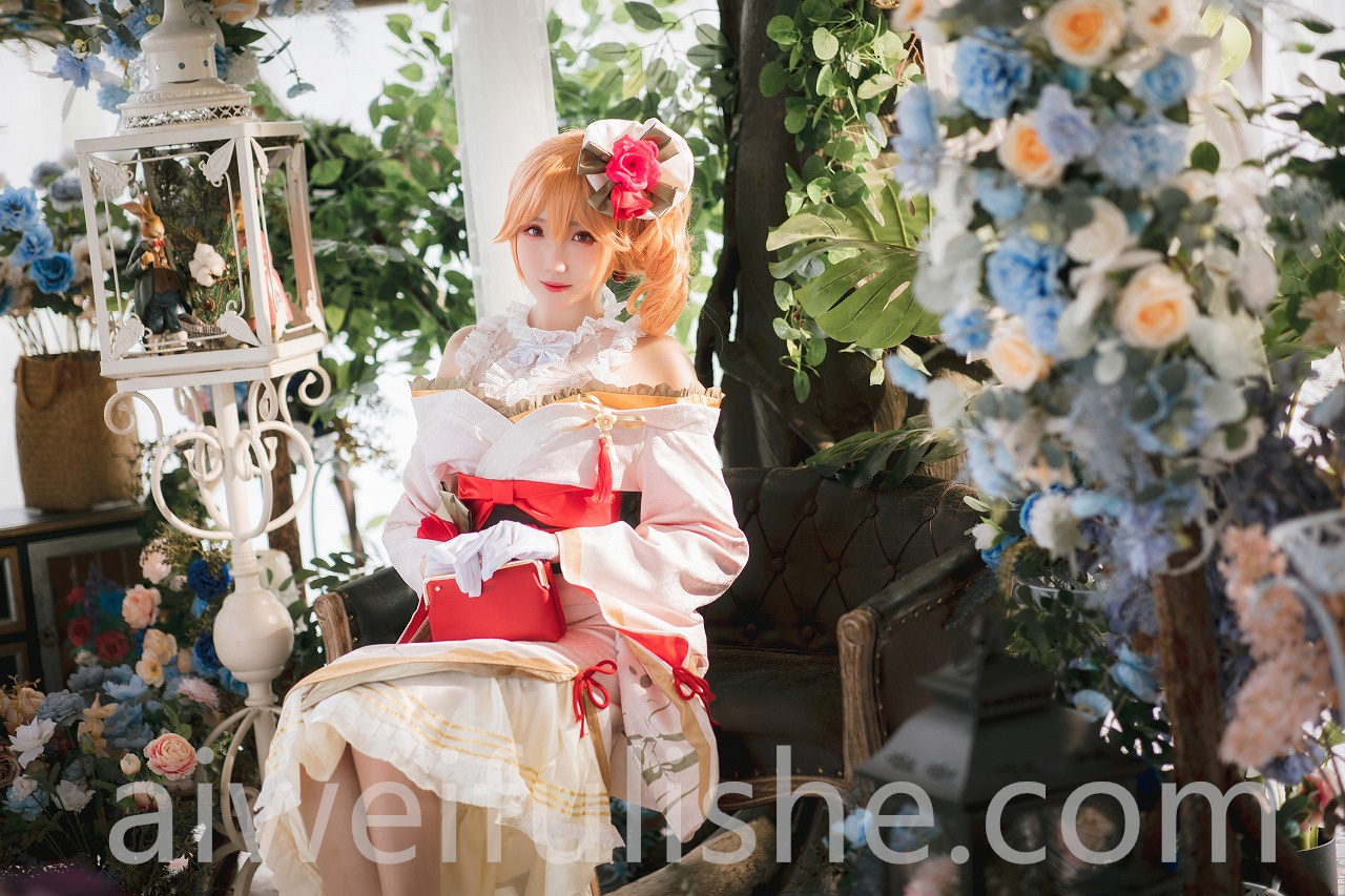 瓜希酱-黎塞留和服[22p134M] cosplay美女-第1张