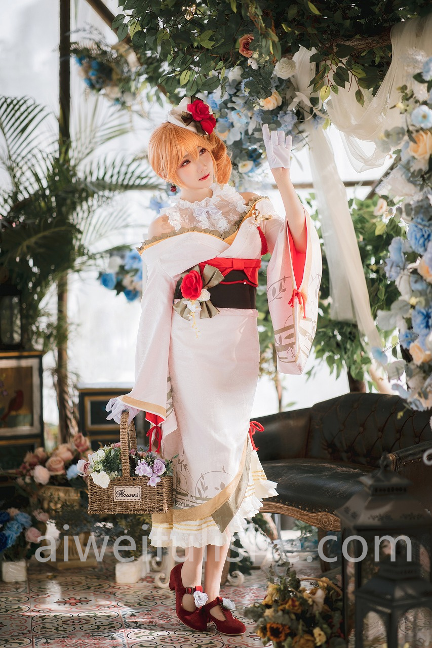 瓜希酱-黎塞留和服[22p134M] cosplay美女-第7张