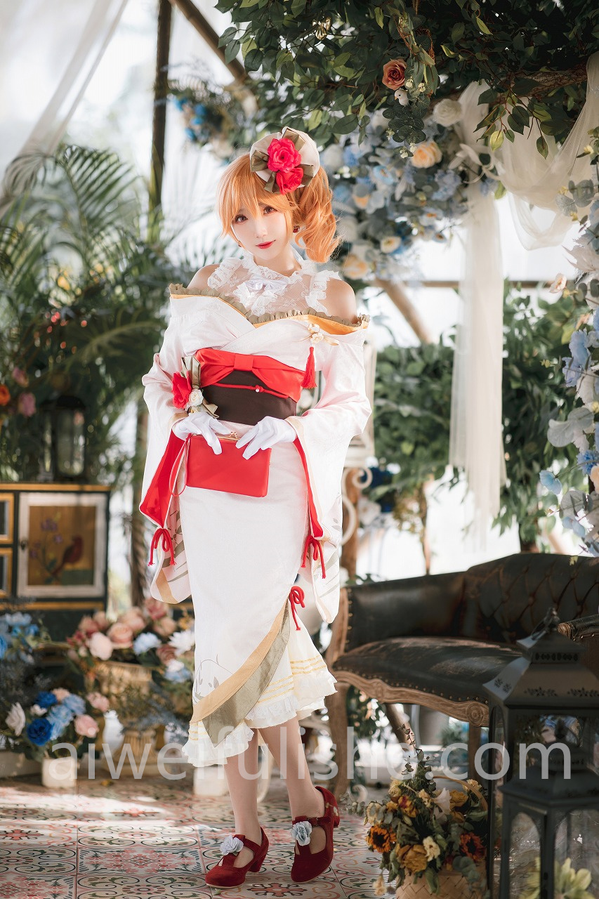 瓜希酱-黎塞留和服[22p134M] cosplay美女-第7张