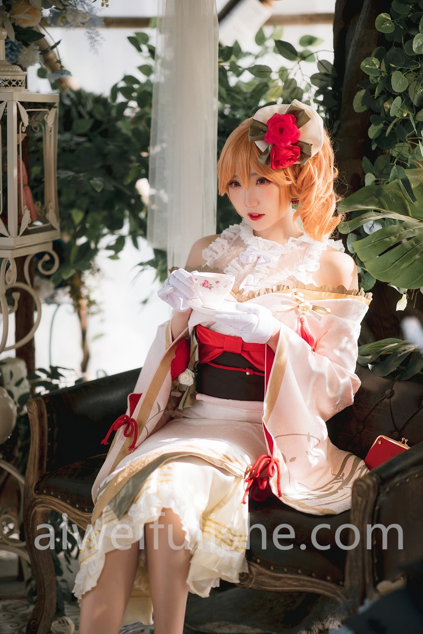 瓜希酱-黎塞留和服[22p134M] cosplay美女-第8张