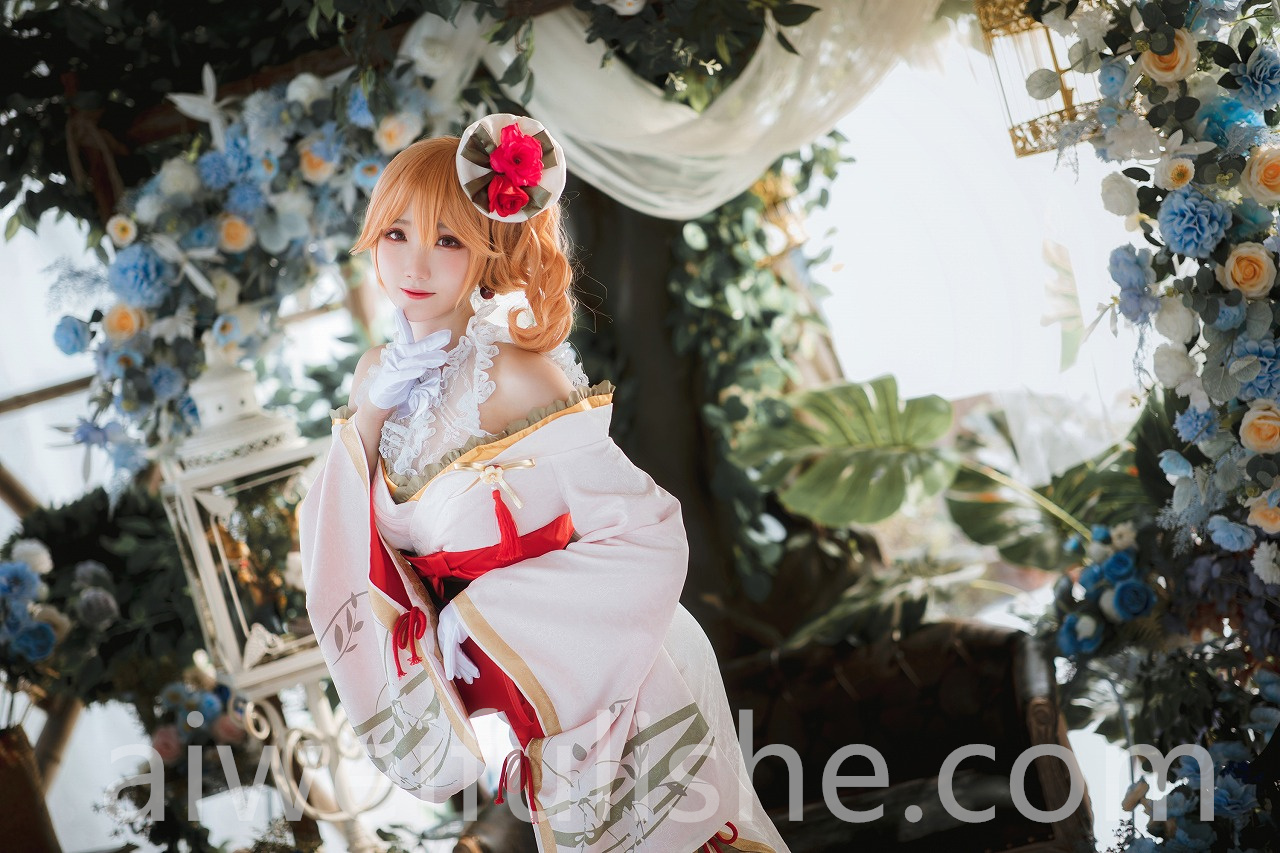 瓜希酱-黎塞留和服[22p134M] cosplay美女-第6张