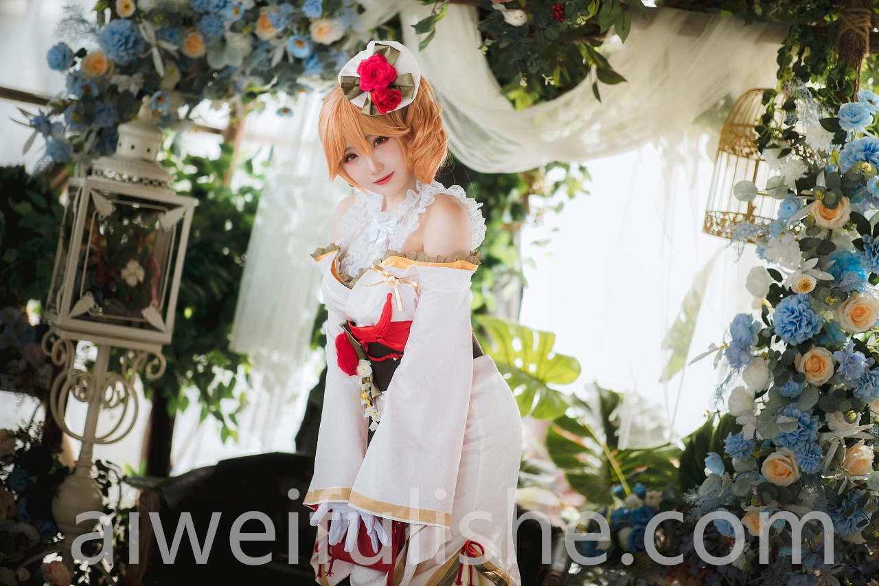 瓜希酱-黎塞留和服[22p134M] cosplay美女-第2张