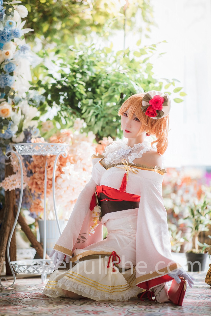 瓜希酱-黎塞留和服[22p134M] cosplay美女-第4张