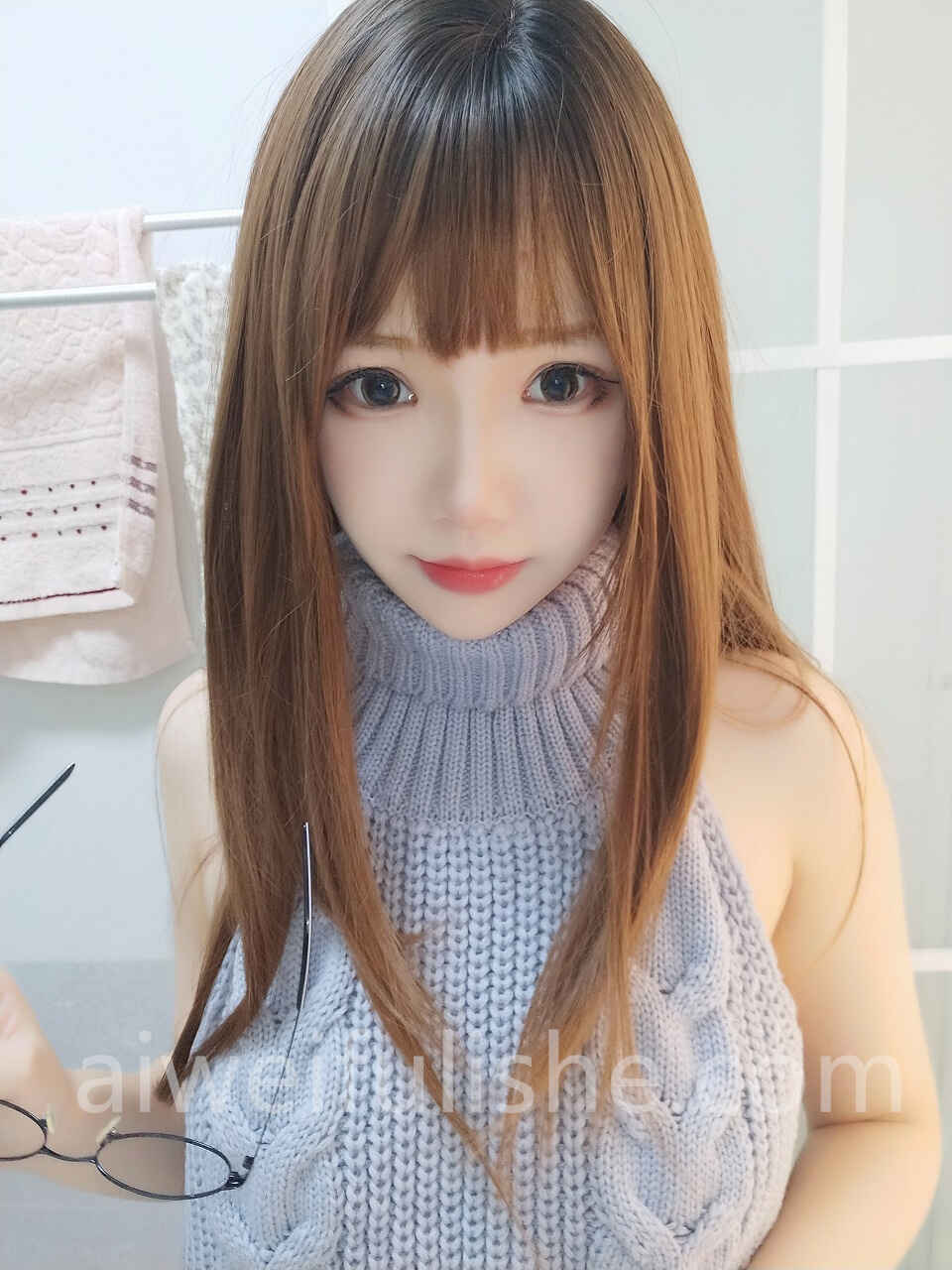 雪晴Astra-黑丝漏背毛衣[155P19V-1.51GB] 网红福利-第3张