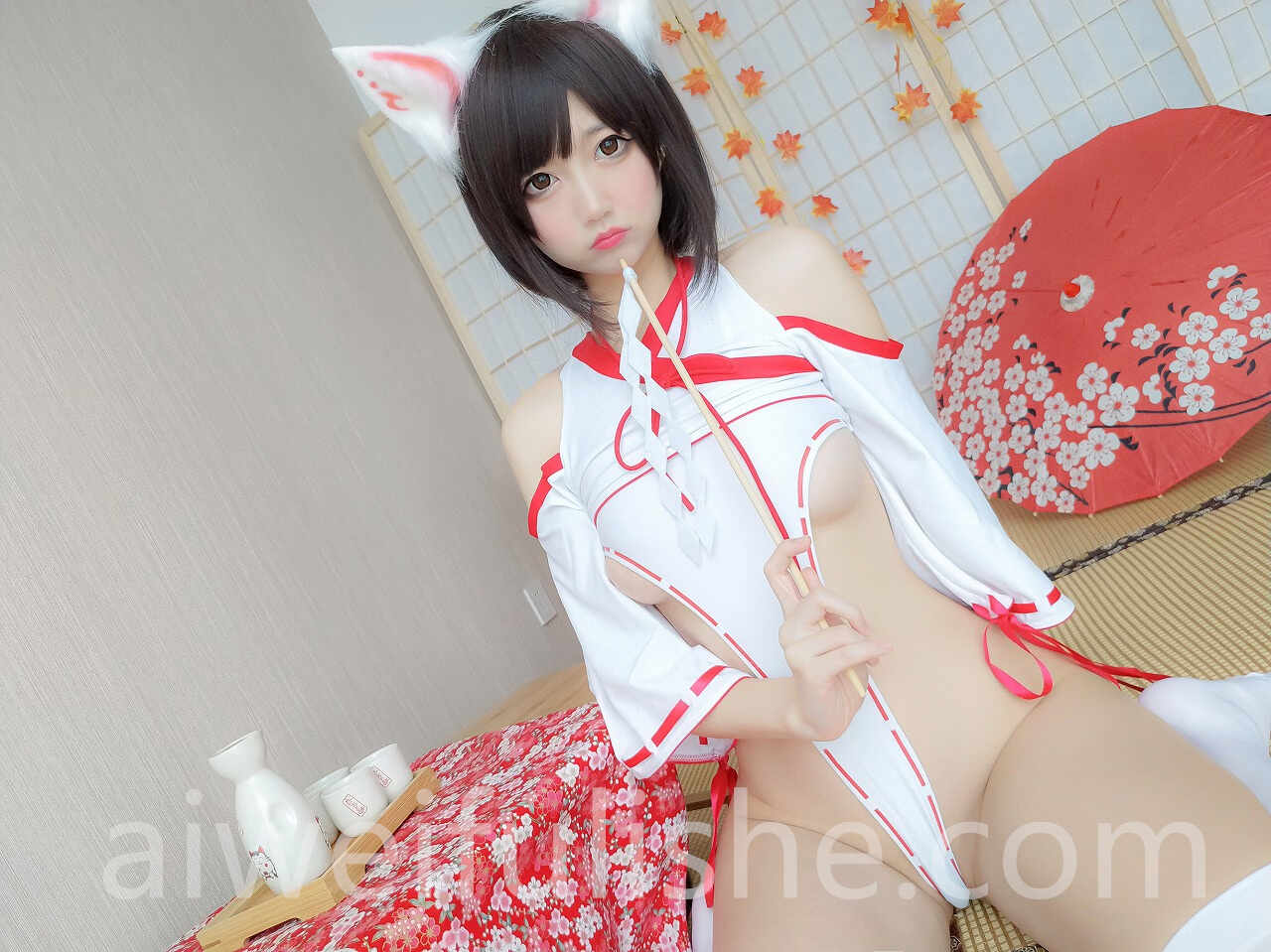 NAGISA魔物喵-巫女狐 [161P-471MB] cosplay美女-第3张