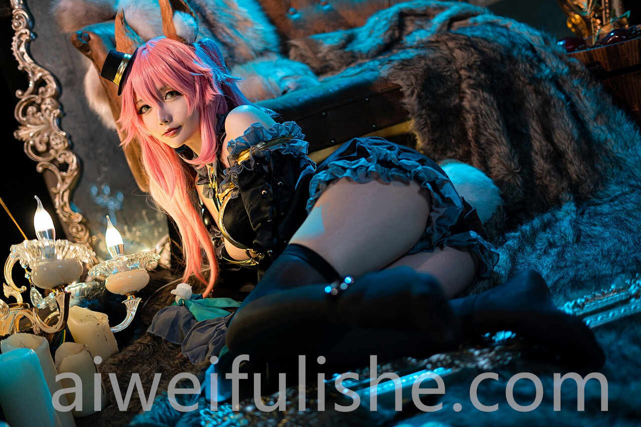 星之迟迟-阴阳师玉藻前【21p94M】 cosplay美女-第1张
