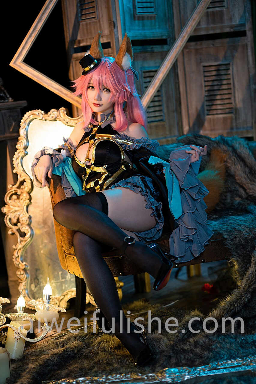 星之迟迟-阴阳师玉藻前【21p94M】 cosplay美女-第6张