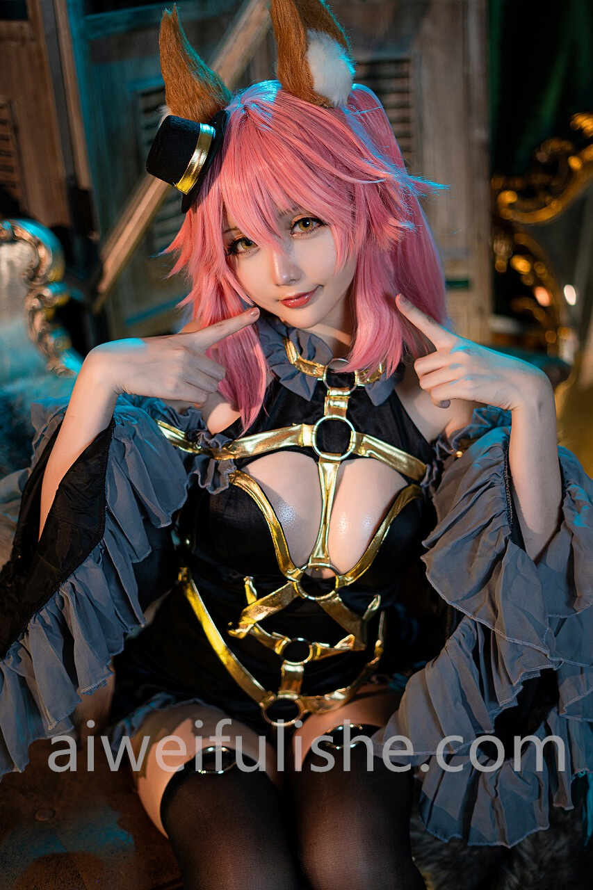 星之迟迟-阴阳师玉藻前【21p94M】 cosplay美女-第3张