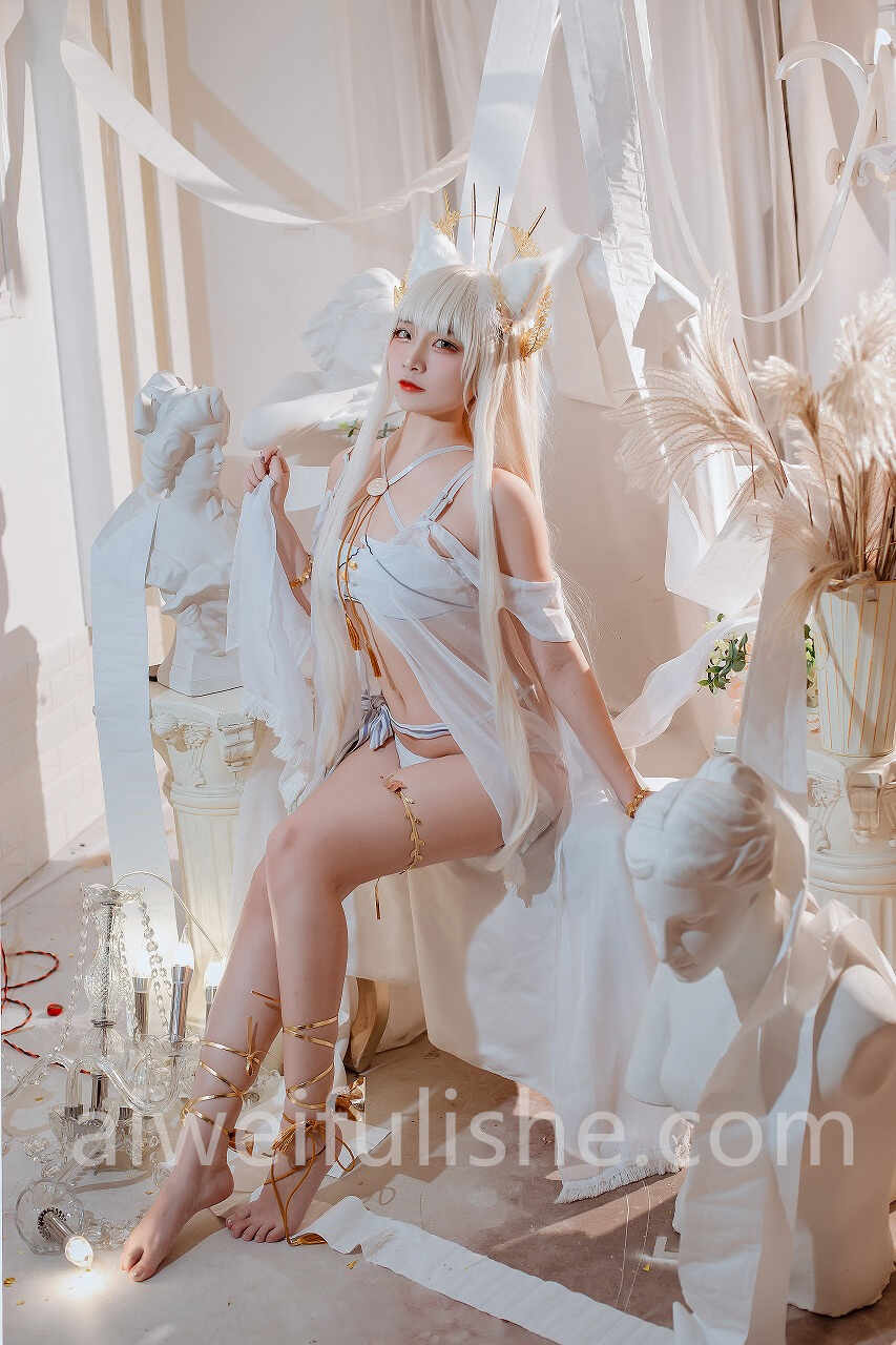 二佐Nisa-2月铁粉福利 方舟白金泳装 [16P-86MB] cosplay美女-第5张
