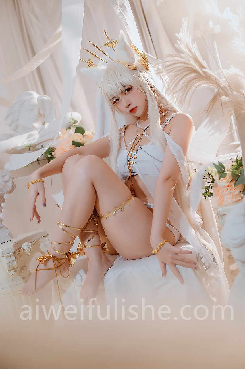 二佐Nisa-2月铁粉福利 方舟白金泳装 [16P-86MB] cosplay美女-第6张
