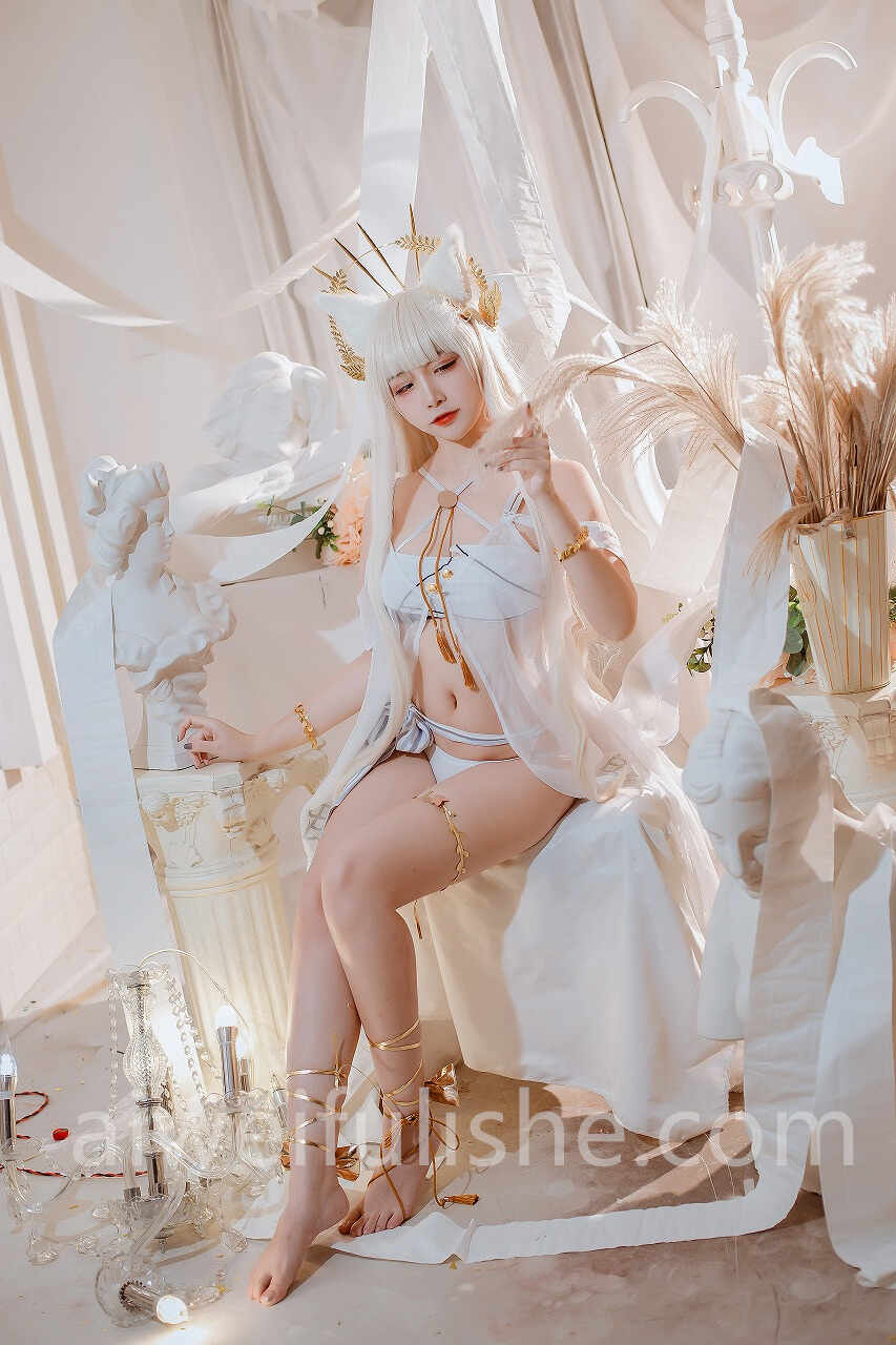 二佐Nisa-2月铁粉福利 方舟白金泳装 [16P-86MB] cosplay美女-第5张