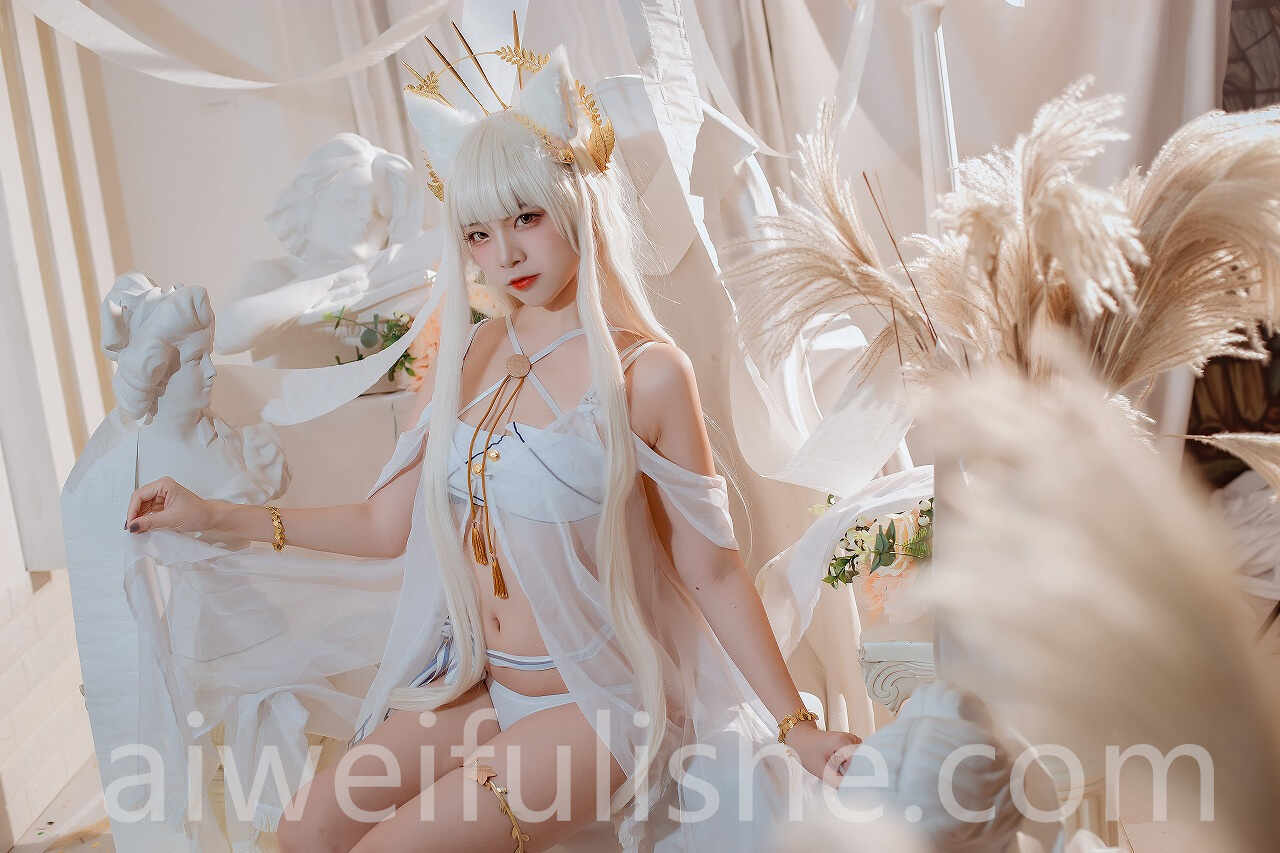 二佐Nisa-2月铁粉福利 方舟白金泳装 [16P-86MB] cosplay美女-第4张