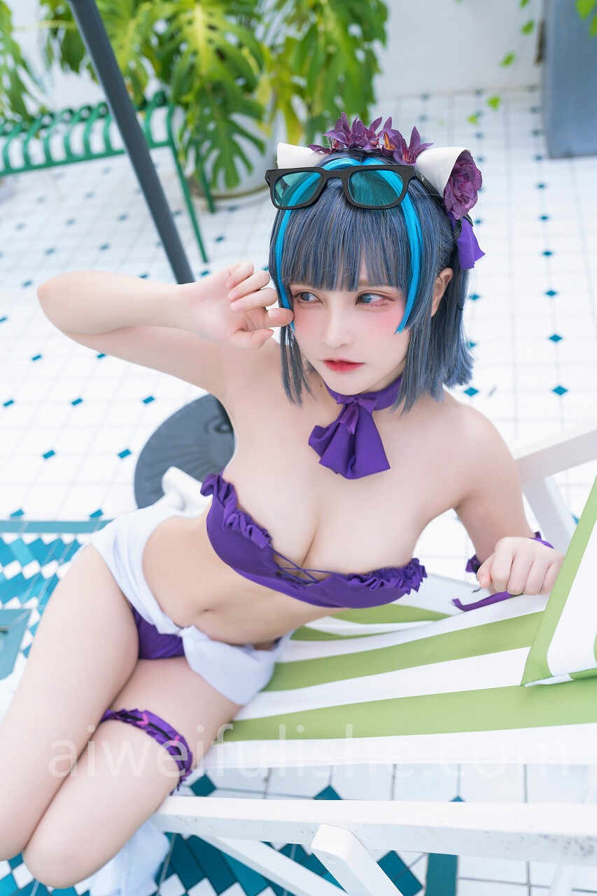 千夜未来(Senya Miku)-柴郡[32P112M] cosplay美女-第7张