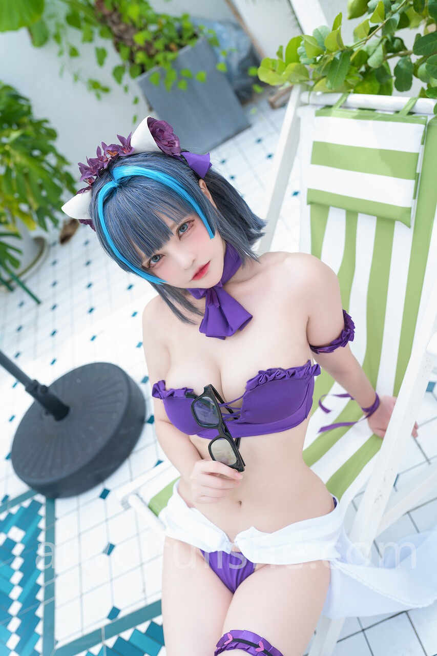 千夜未来(Senya Miku)-柴郡[32P112M] cosplay美女-第3张