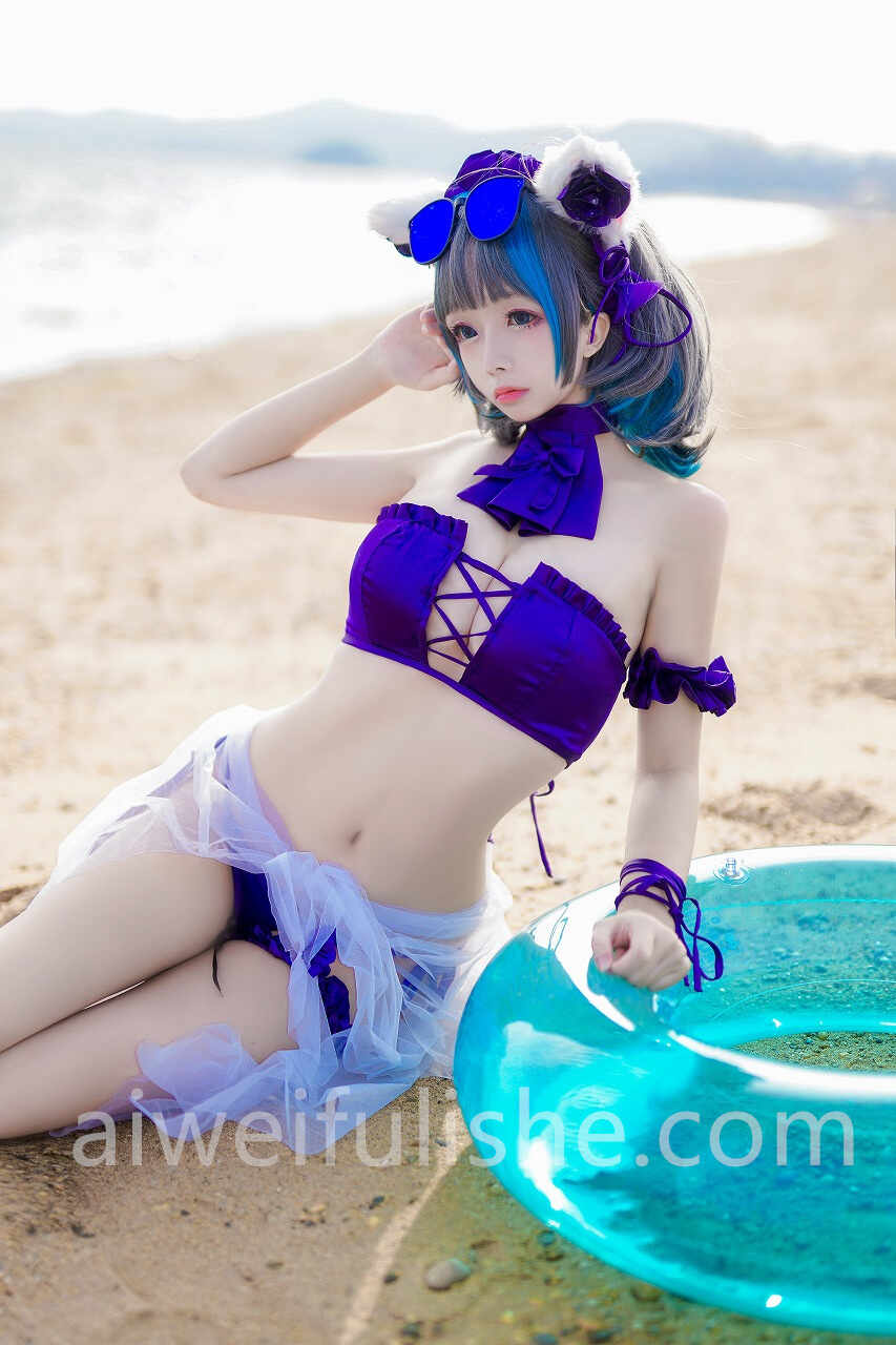 日奈娇-柴郡猫泳装[41P 599MB] cosplay美女-第3张
