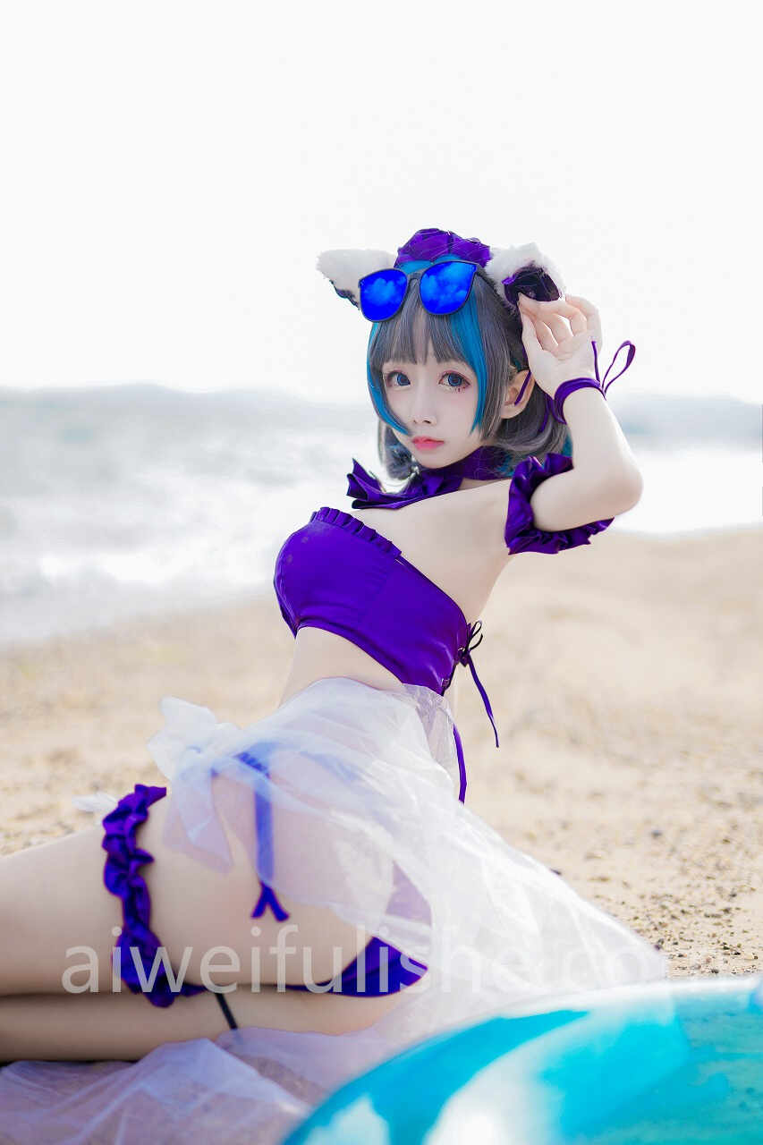 日奈娇-柴郡猫泳装[41P 599MB] cosplay美女-第6张