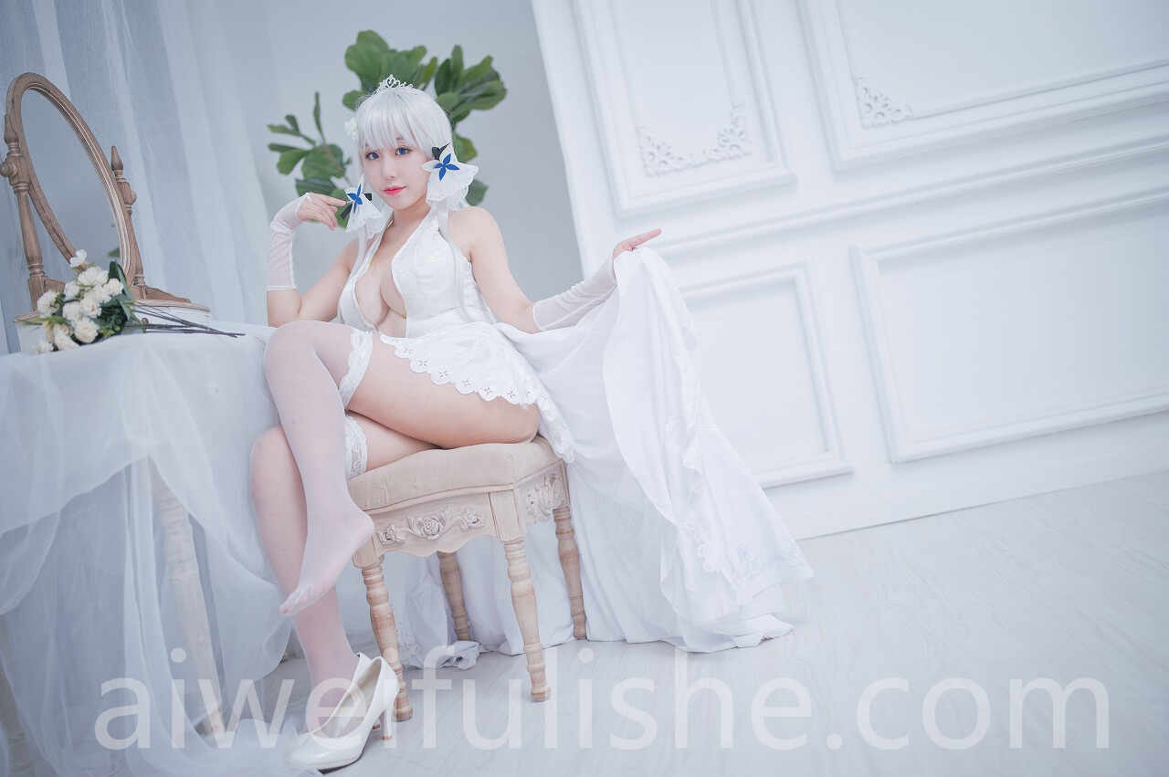 穆零Mu0-光辉婚纱[43P221MB] cosplay美女-第3张