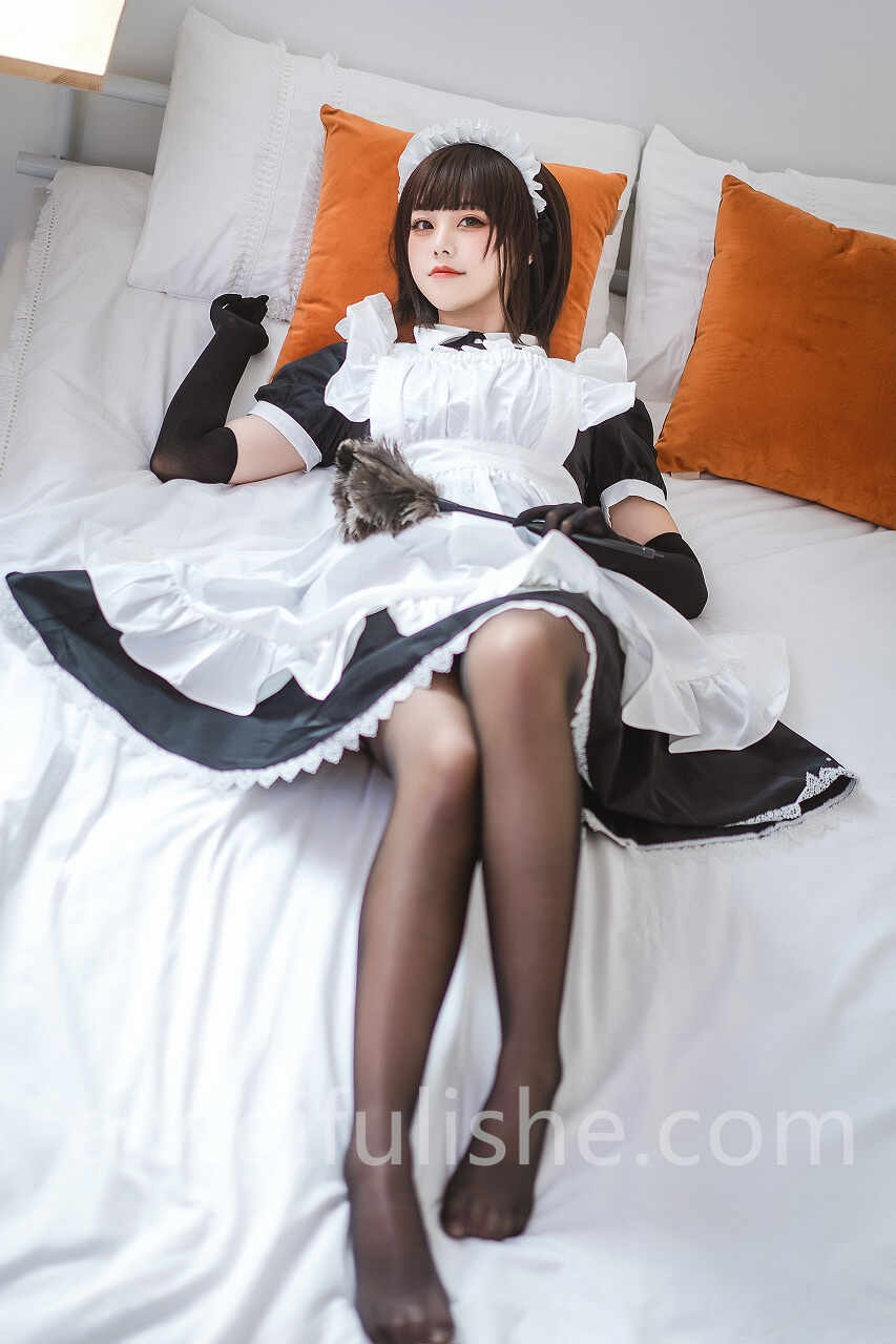 蜜汁猫裘-民宿 女仆[50p-587M] cosplay美女-第7张