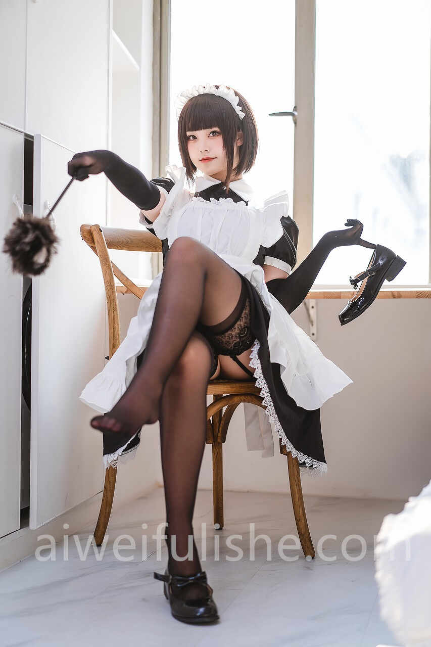 蜜汁猫裘-民宿 女仆[50p-587M] cosplay美女-第8张