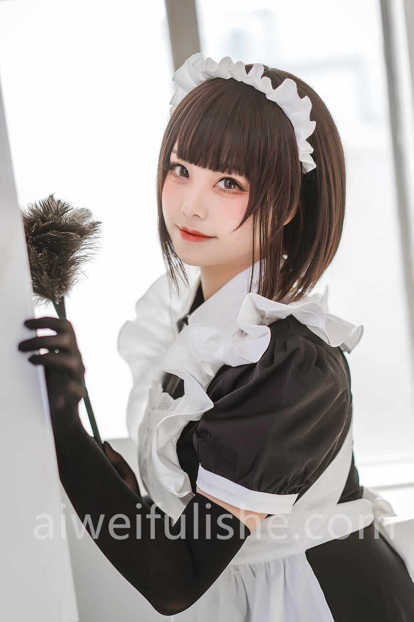 蜜汁猫裘-民宿 女仆[50p-587M] cosplay美女-第6张