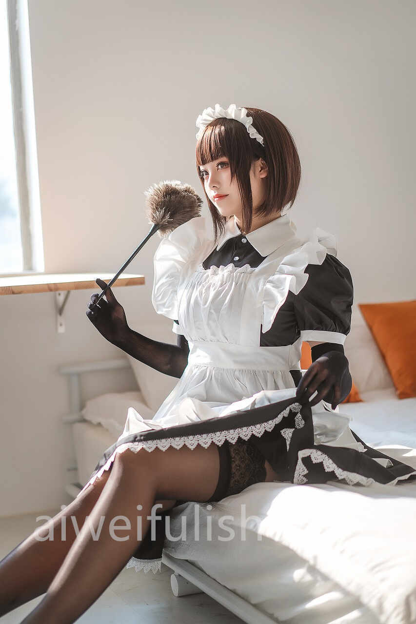 蜜汁猫裘-民宿 女仆[50p-587M] cosplay美女-第2张