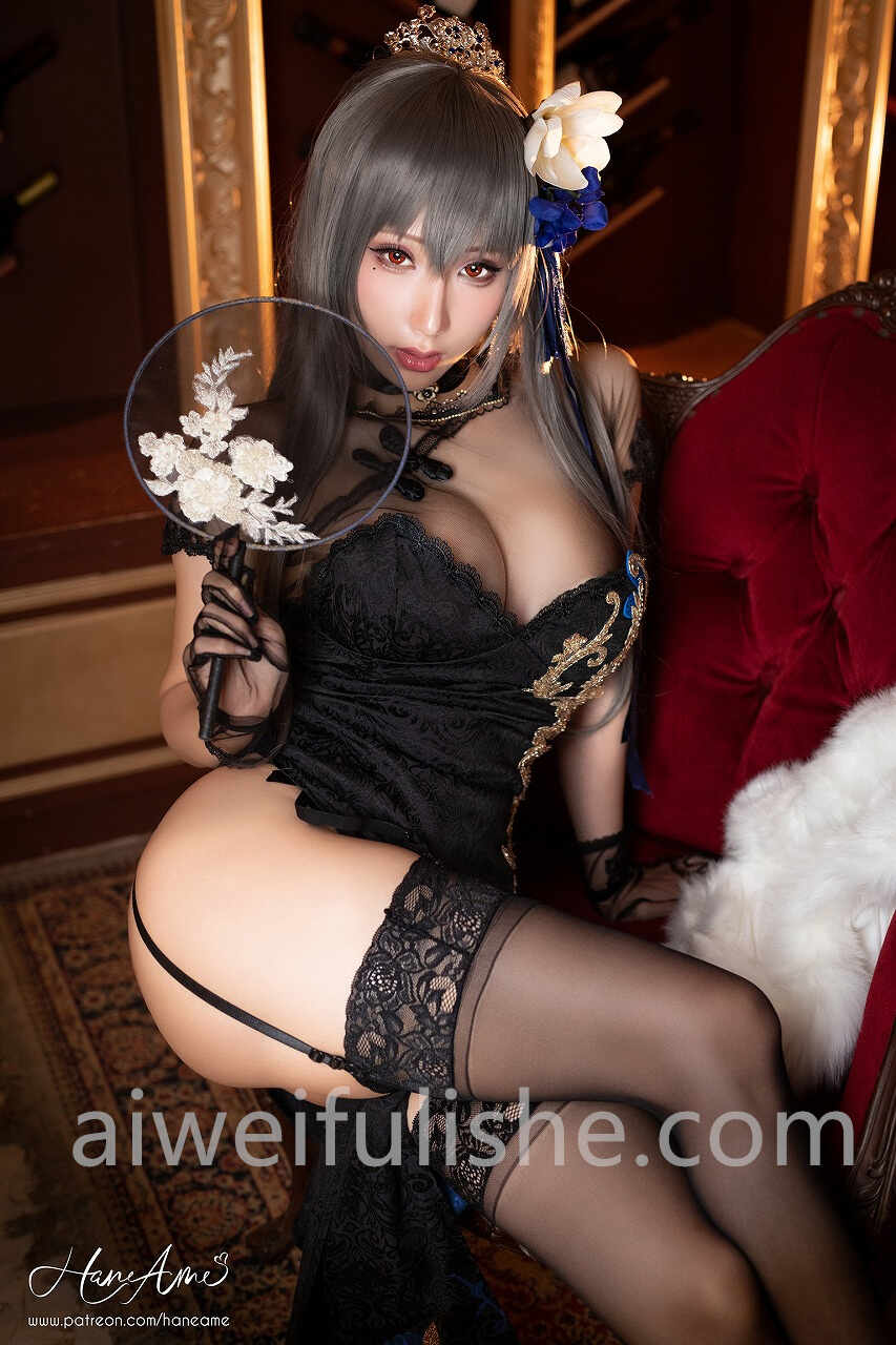 HaneAme雨波-AzurLane_Saint.Louis_路易九世旗袍【29P56M】 cosplay美女-第5张