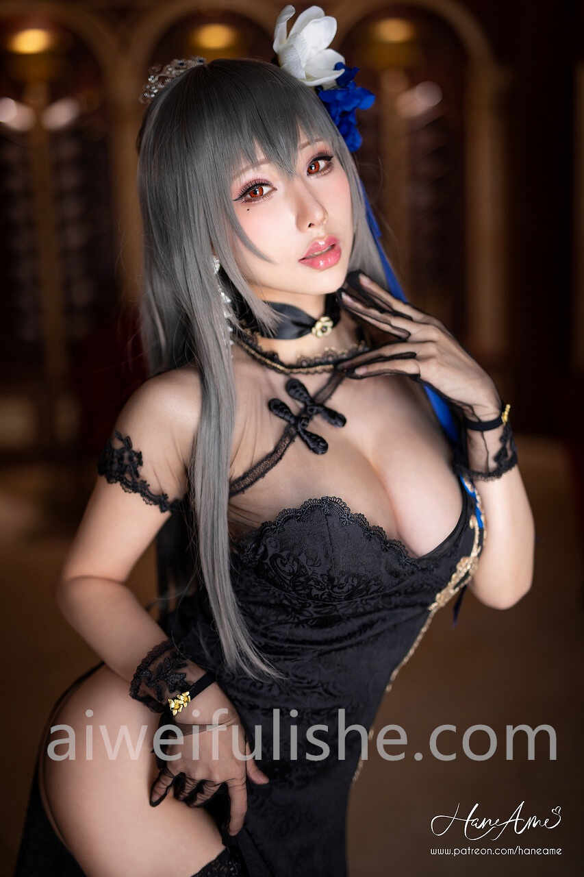 HaneAme雨波-AzurLane_Saint.Louis_路易九世旗袍【29P56M】 cosplay美女-第5张