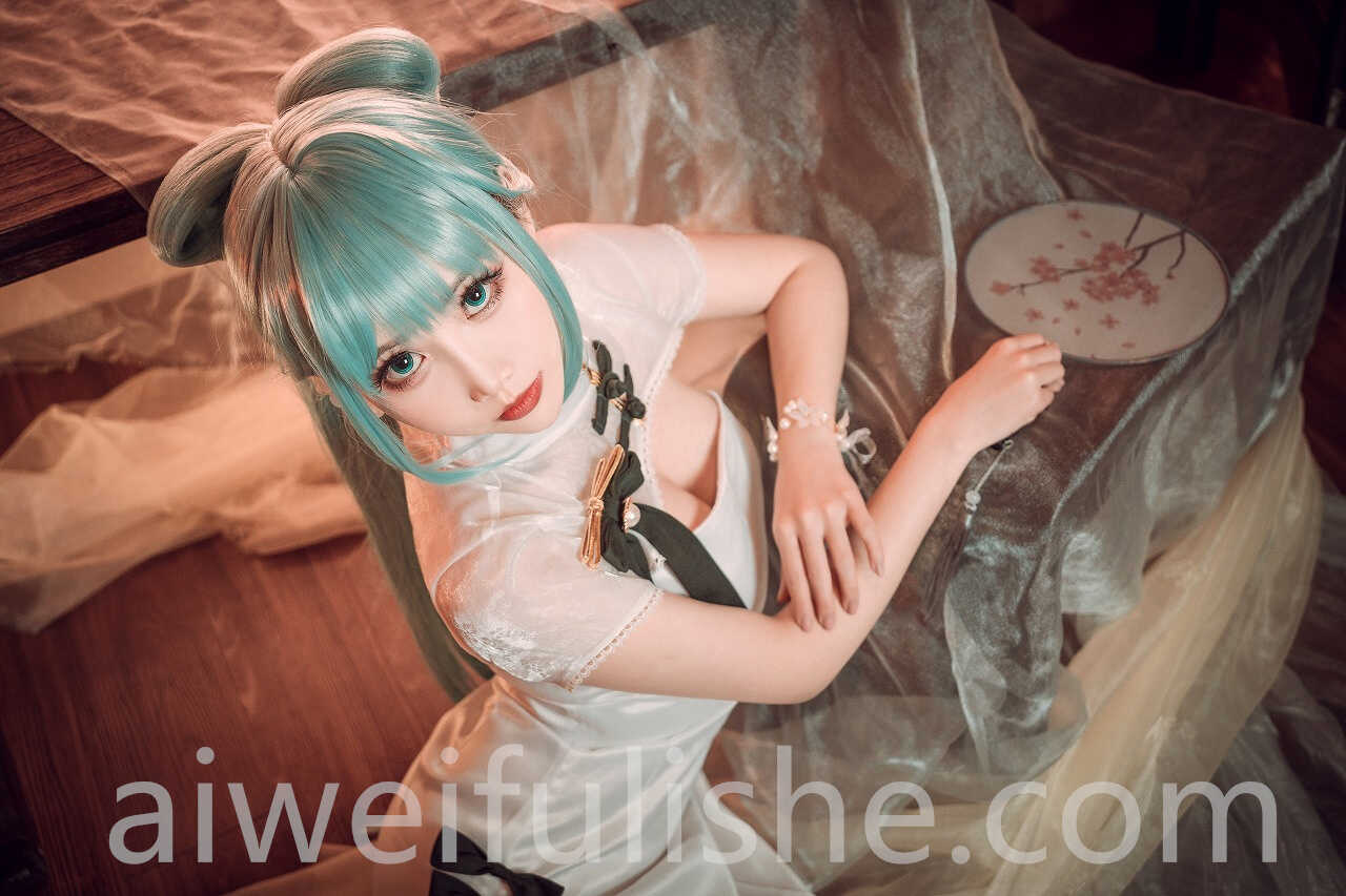 面饼仙儿-初音旗袍[28P-514MB] cosplay美女-第7张