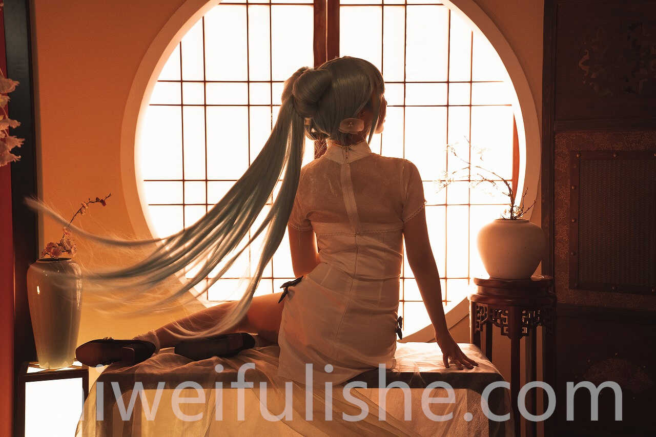 面饼仙儿-初音旗袍[28P-514MB] cosplay美女-第5张