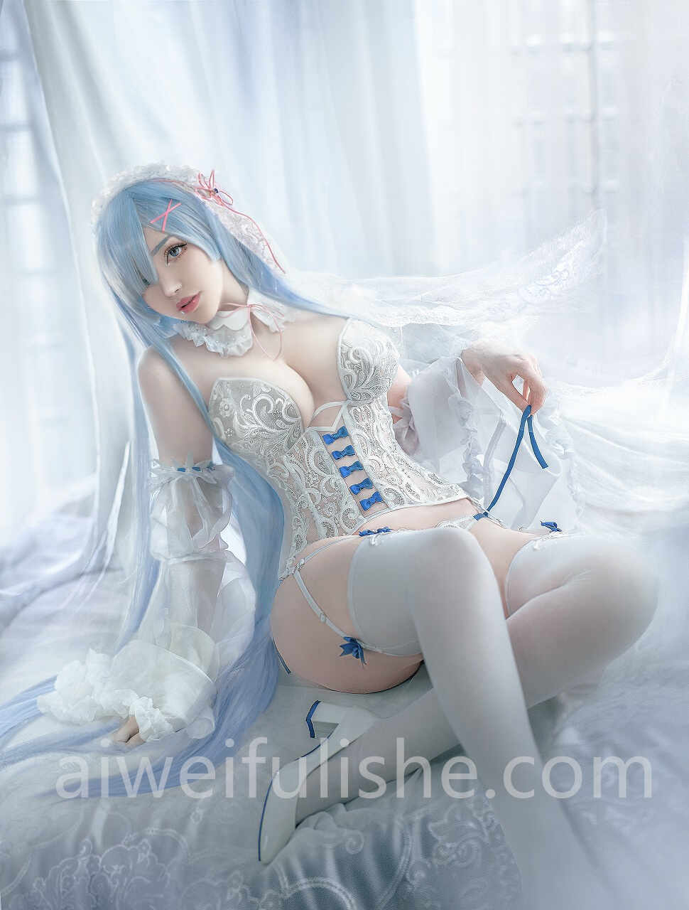 Sayathefox-蕾姆 [12P-364MB] cosplay美女-第5张