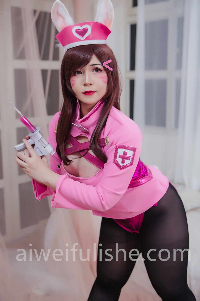 Uy Uy-D.VA Bunny Nurse [32P-210MB] cosplay美女-第4张