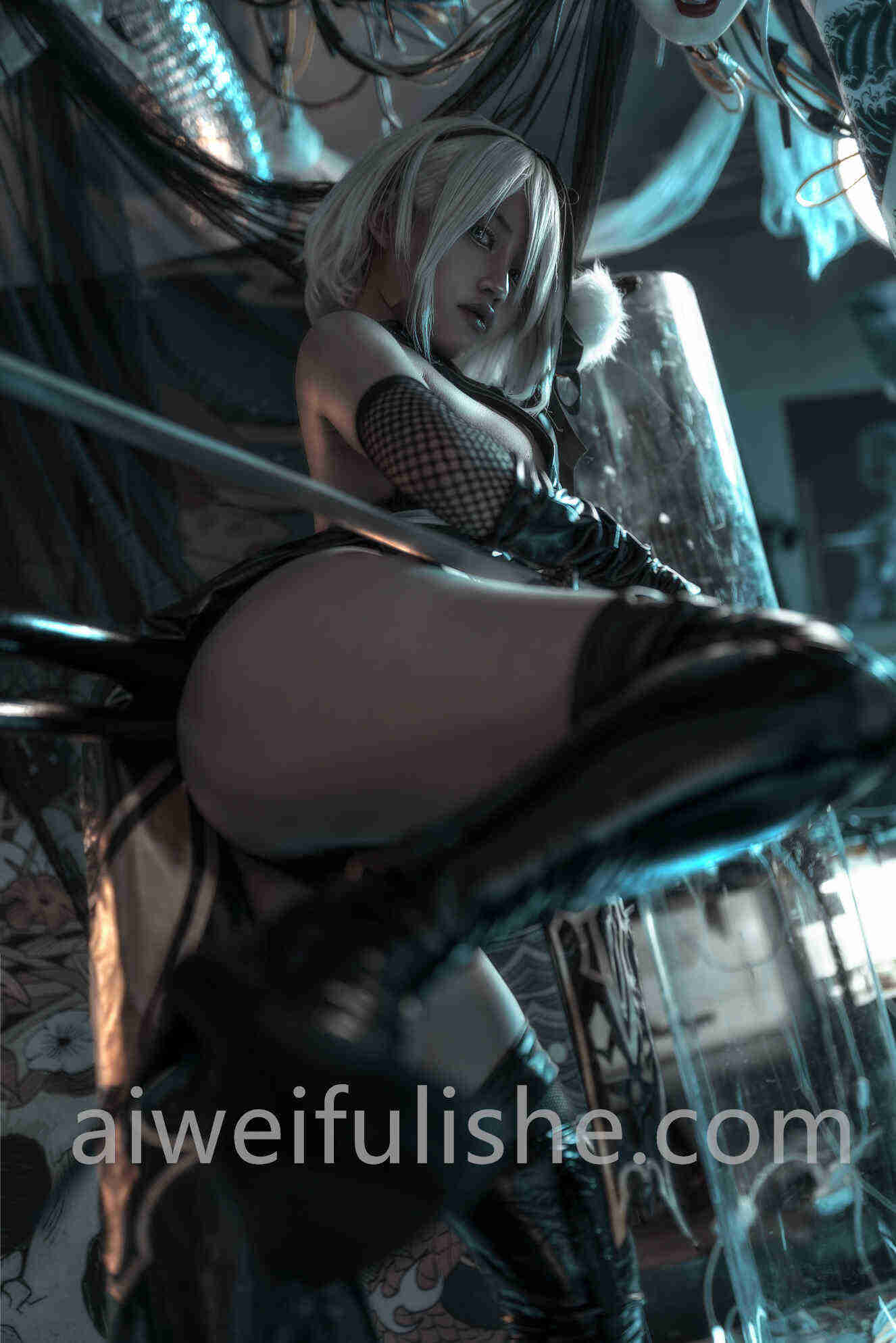 一笑芳香沁-2B忍者[25P-89MB] cosplay美女-第6张