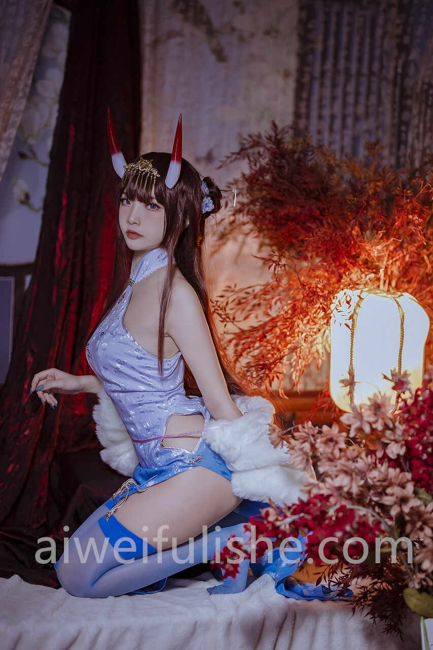 二佐Nisa-碧蓝航线 能代旗袍 [18P-120MB] cosplay美女-第6张