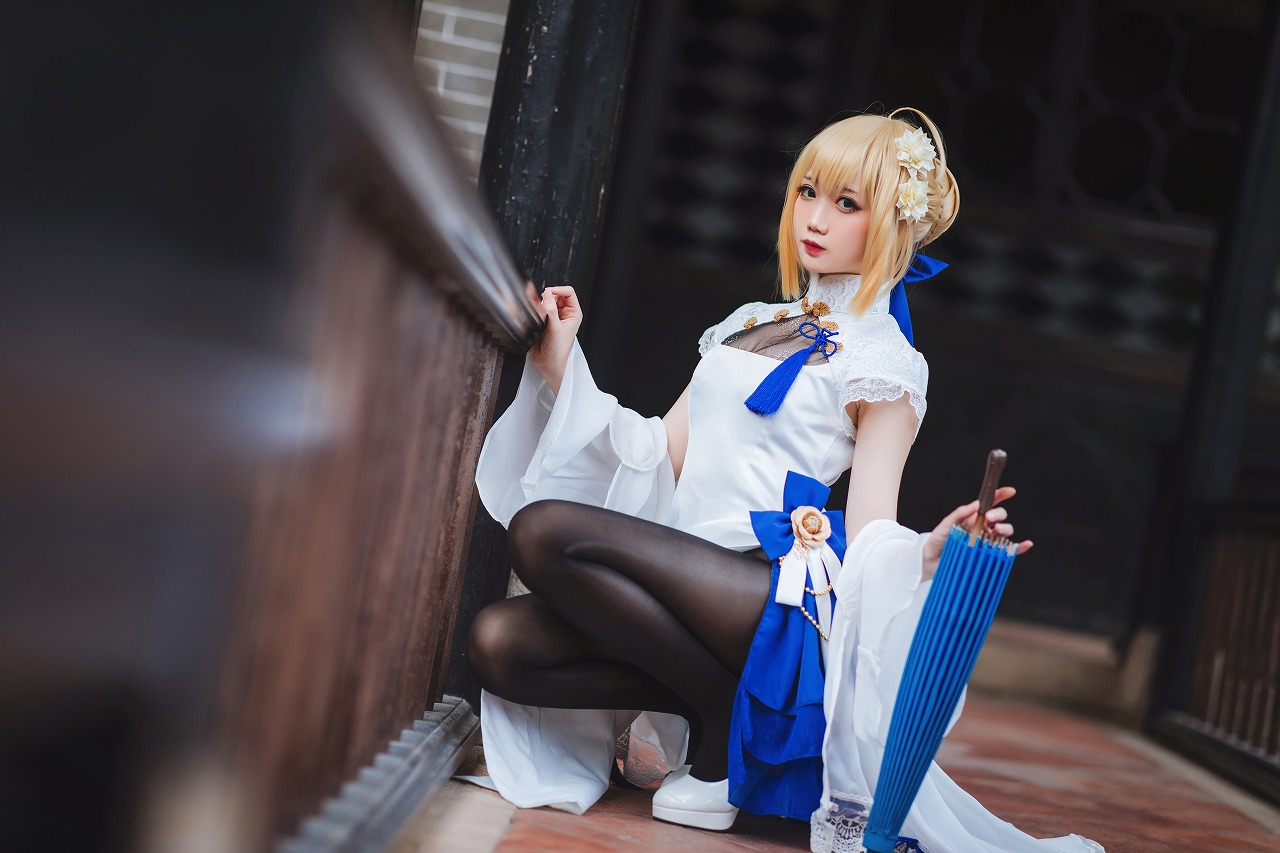 焖焖碳-saber旗袍[28p187M] cosplay美女-第6张