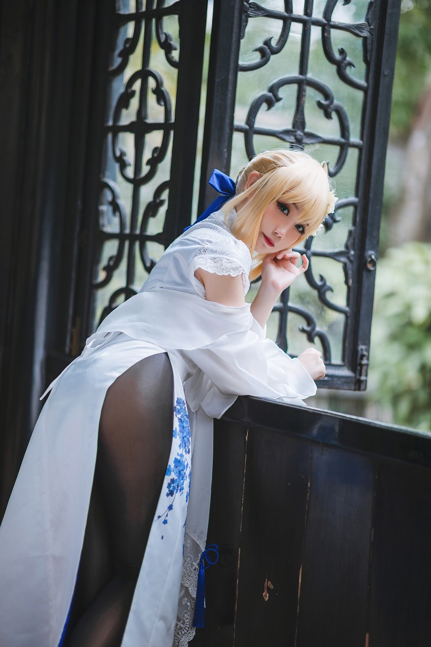 焖焖碳-saber旗袍[28p187M] cosplay美女-第3张
