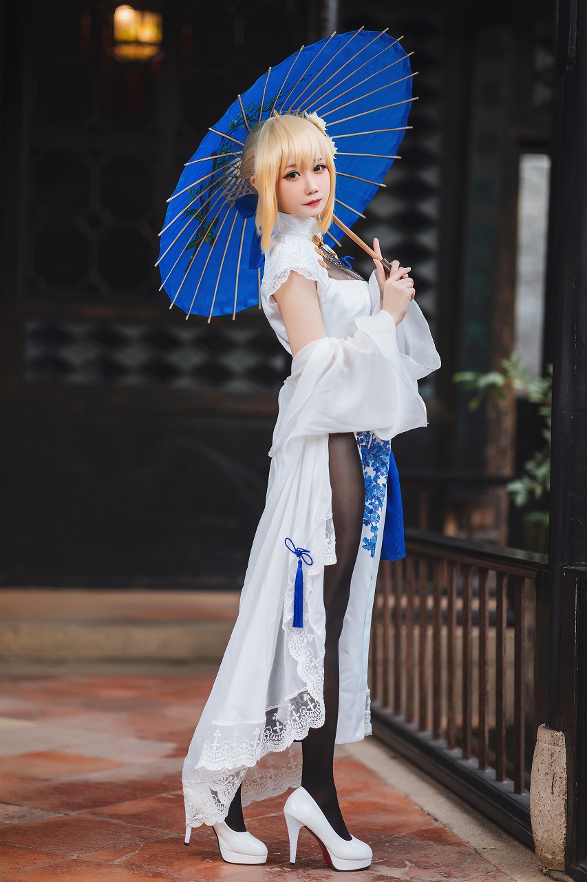 焖焖碳-saber旗袍[28p187M] cosplay美女-第3张