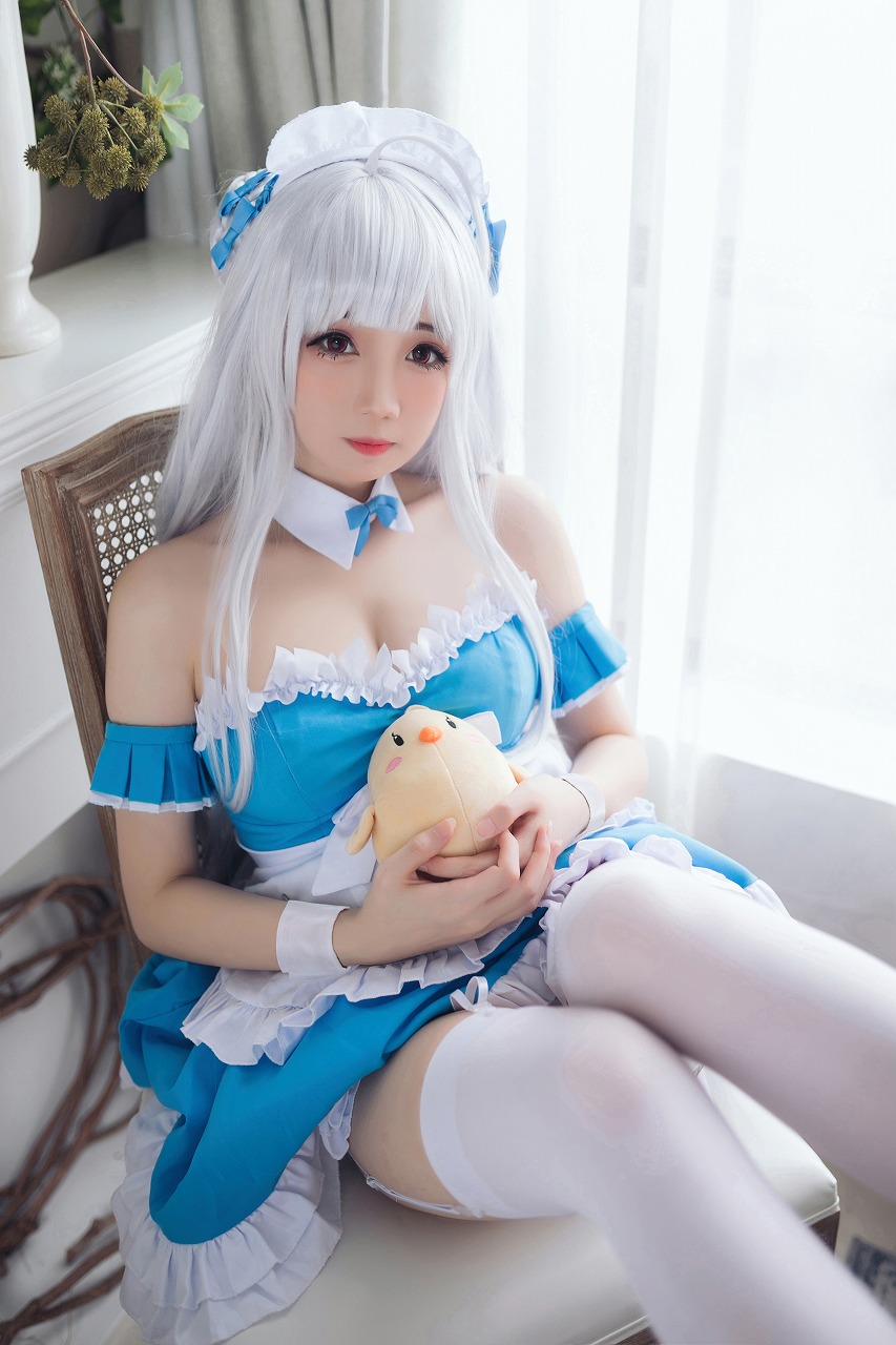 焖焖碳-小天鹅女仆[30P-125MB] cosplay美女-第6张