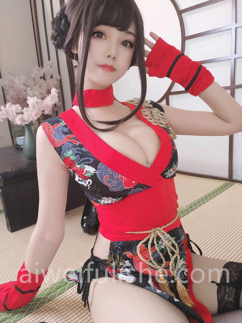 蜜汁猫裘-红武士[40p108M] cosplay美女-第5张