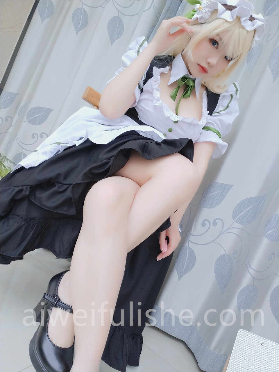 雪晴Astra-自撮り Grainne Draser 女仆[49p225M] cosplay美女-第6张