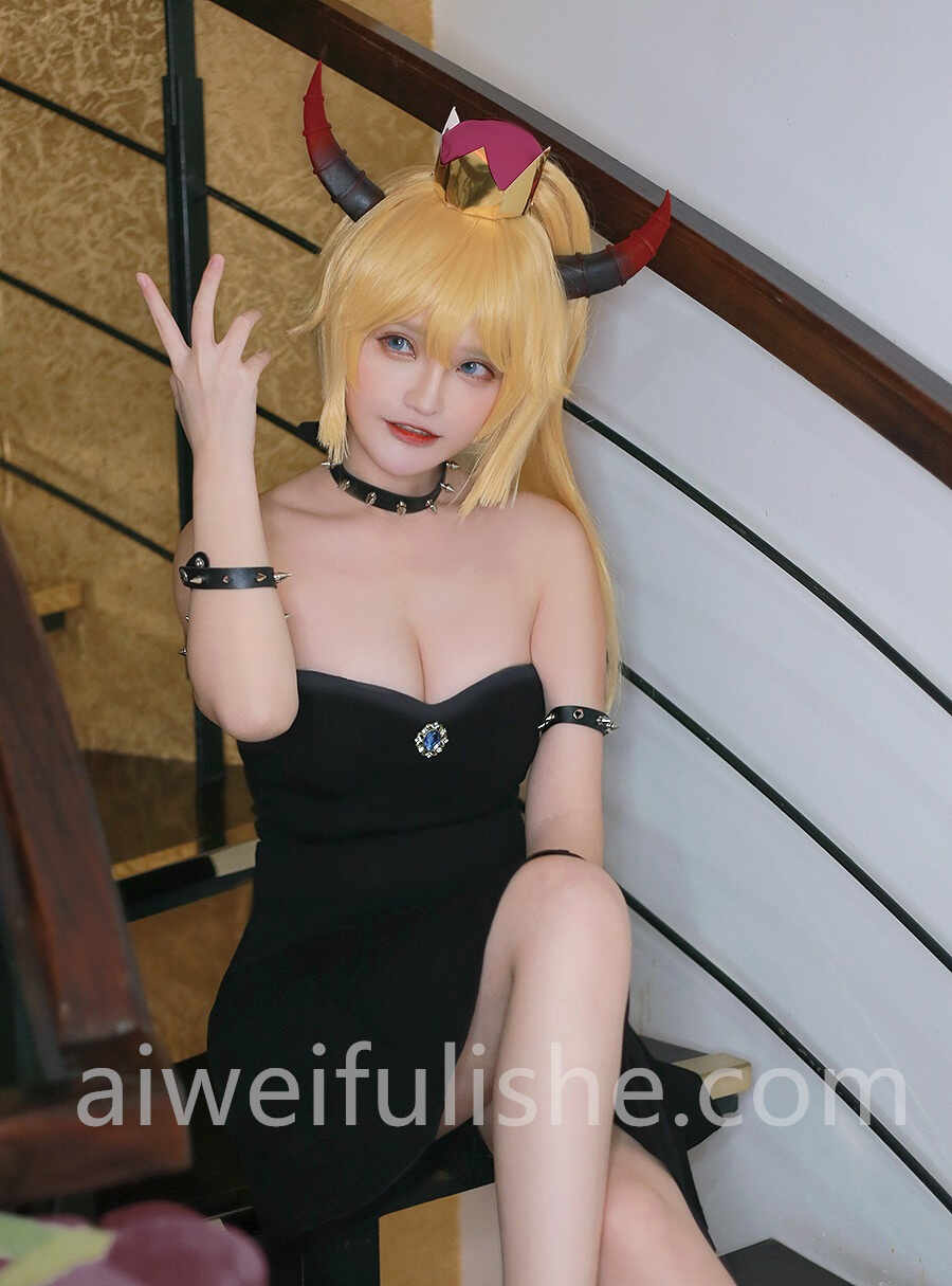 千夜未来(Senya Miku)-库巴姬 [15P-10MB] cosplay美女-第4张