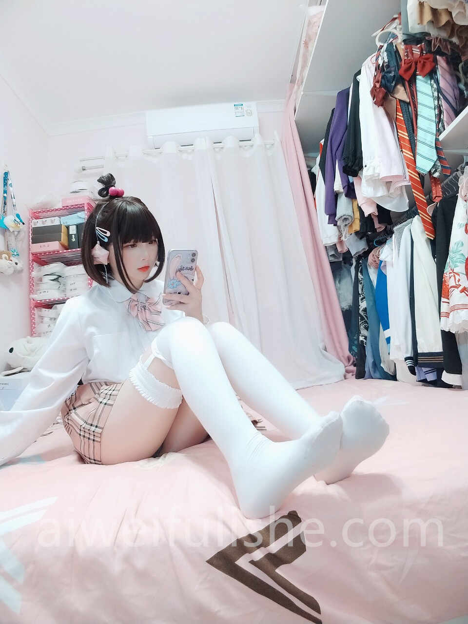 古川kagura-白丝JK[41p4v218M] JK制服-第5张