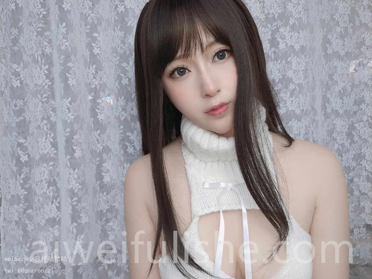 小容仔咕咕咕w-女友向 纯白毛衣 [21P1V-229MB] 网红福利-第3张