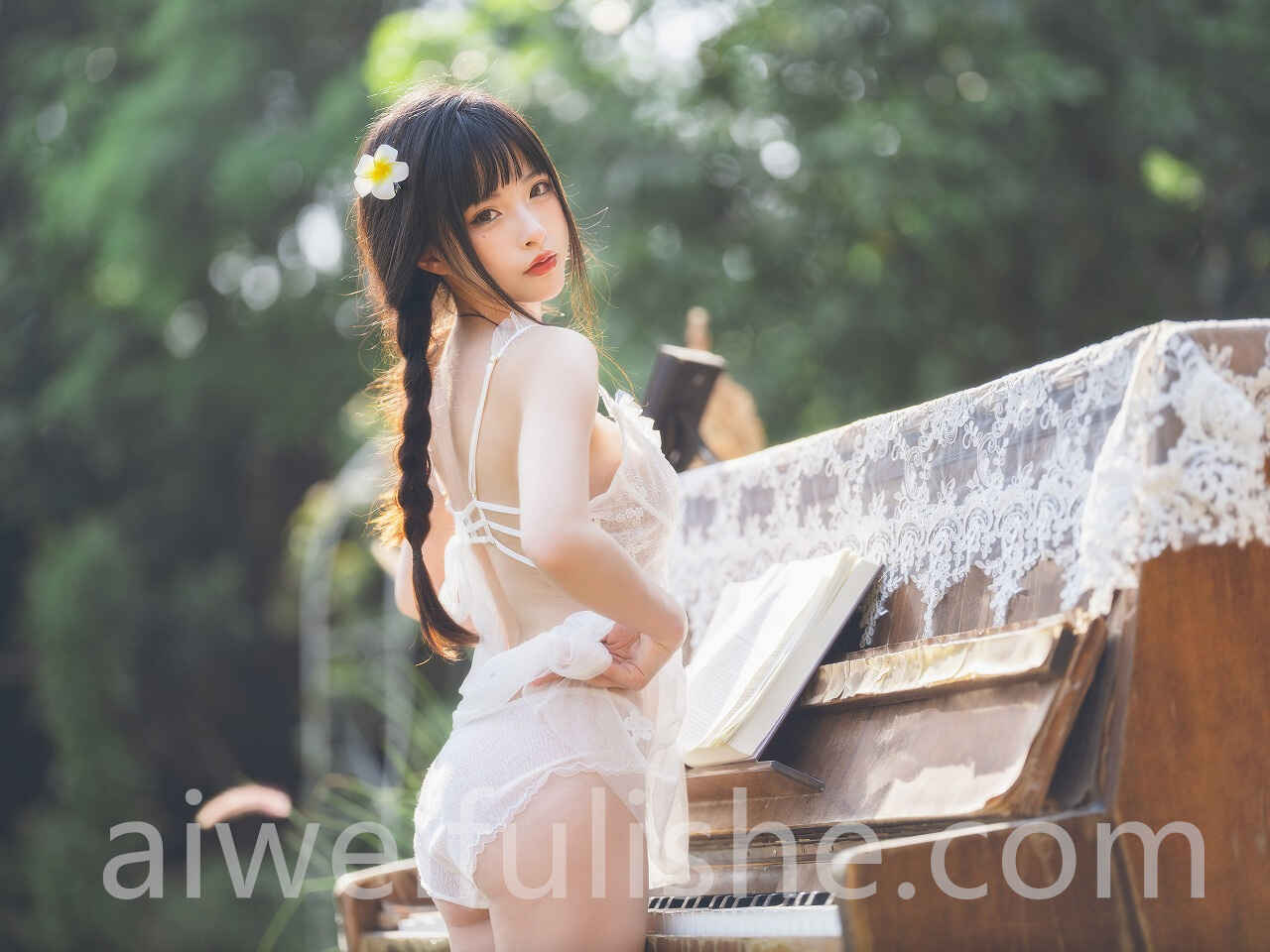 清水由乃-田园蕾丝裙 [65P-2.66GB] 网红福利-第6张