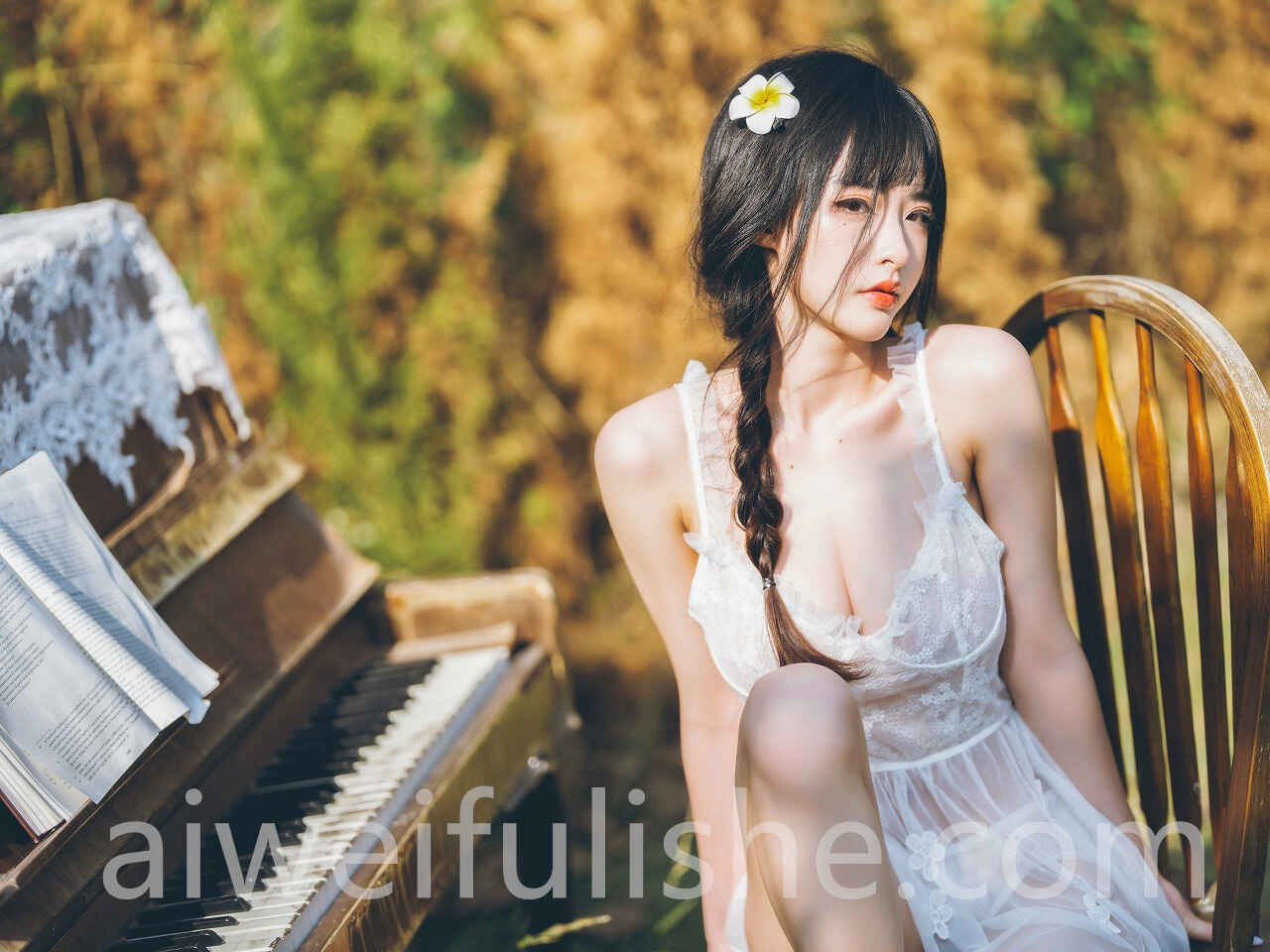 清水由乃-田园蕾丝裙 [65P-2.66GB] 网红福利-第3张