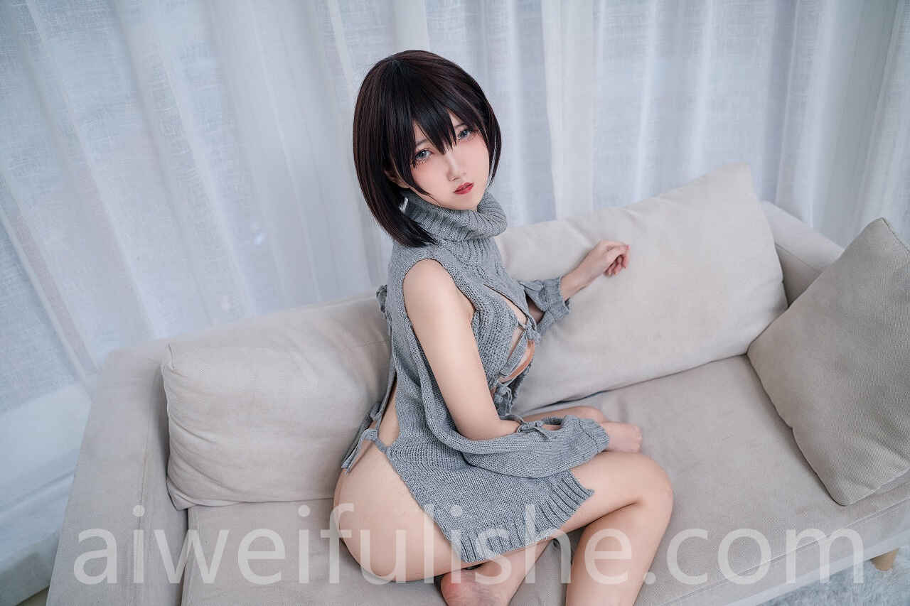 阿薰kaOri -露背毛衣 [20P-105MB] 网红福利-第1张
