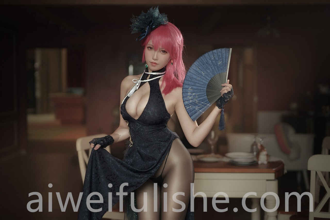 阿薰kaOri-黑太子旗袍 [20P-181MB] cosplay美女-第6张