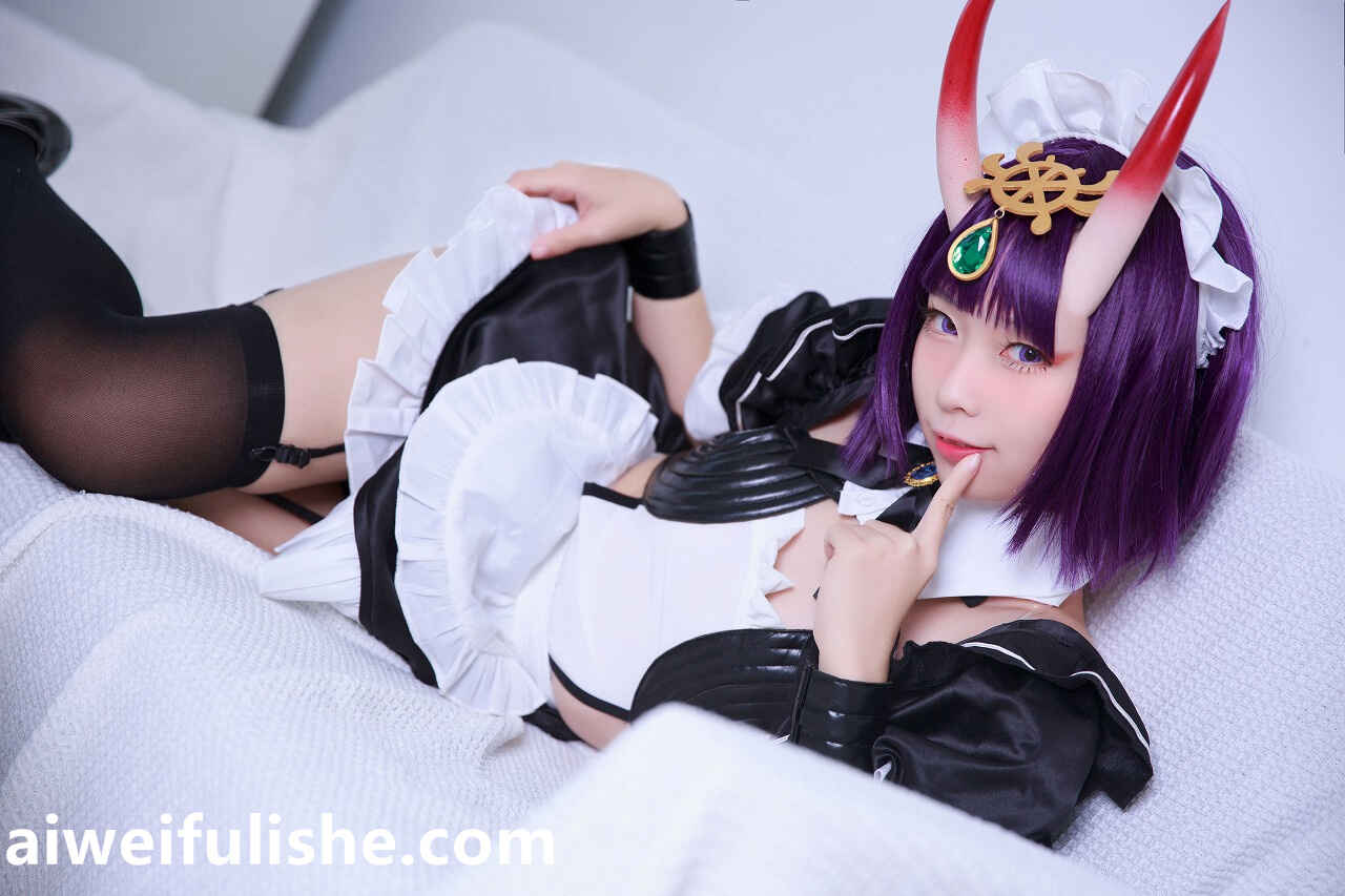 G44不会受伤-酒吞女仆 [16P-34MB] cosplay美女-第1张