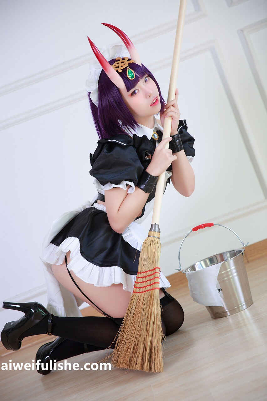G44不会受伤-酒吞女仆 [16P-34MB] cosplay美女-第3张
