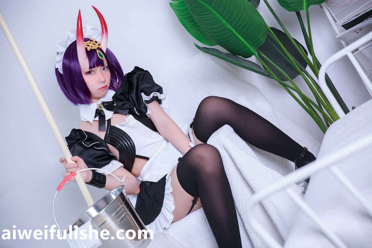 G44不会受伤-酒吞女仆 [16P-34MB] cosplay美女-第5张
